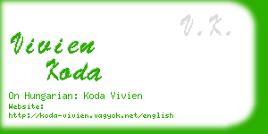 vivien koda business card